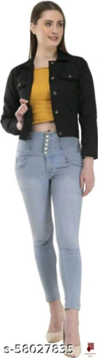 WOMEN TRENDY Comfy Graceful Women Jackets & Waistcoat - 1, XS, BLACK